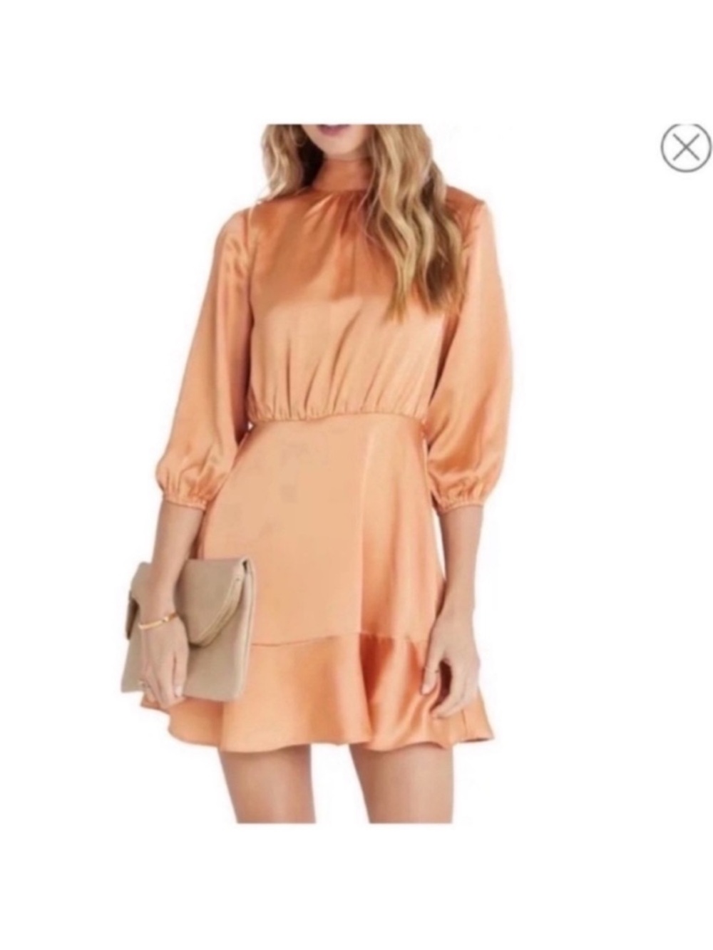 Vici Apricot Long Sleeve Dress NWTXL